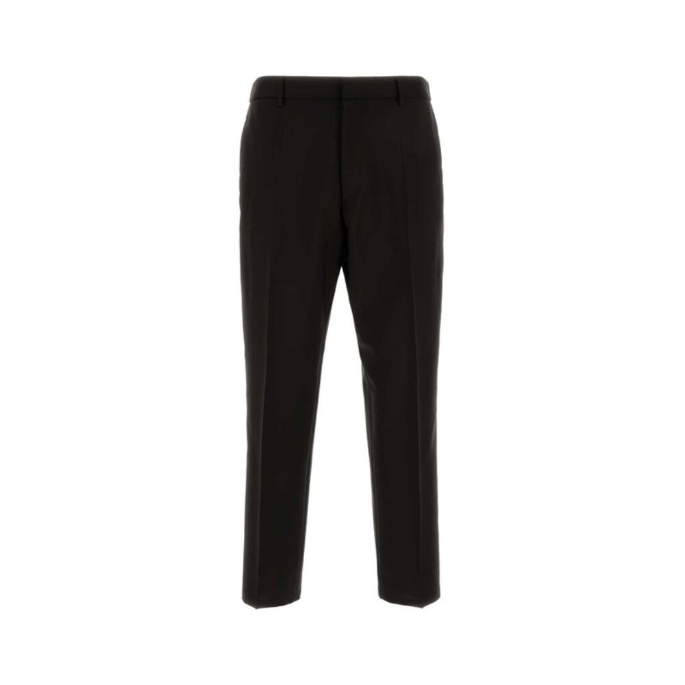 Jil Sander Men Dark Brown Wool Pant